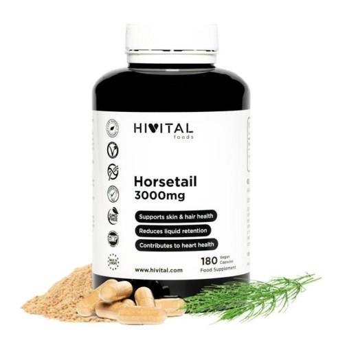 Cola De Caballo 3000 Mg 180 Cápsulas Hivital