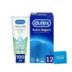 Pack Preservativos Extra Seguros 12Uds + Lubricante Naturals 100 Ml Durex