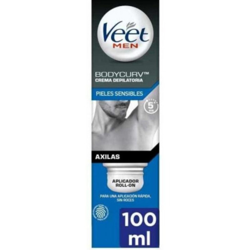 Crema Depilatoria Para Hombres Roll On 100Ml Veet Men