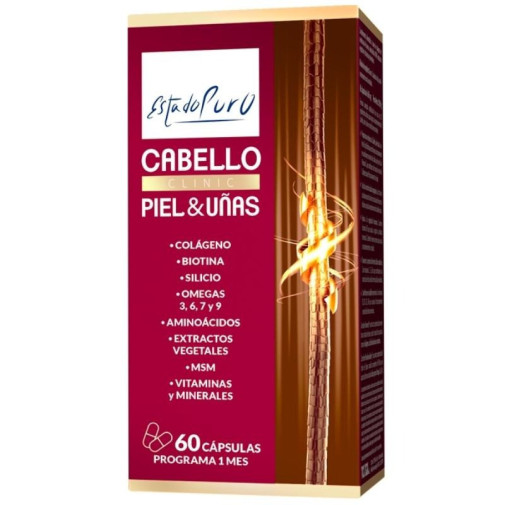 Complemento Alimenticio Estado Puro Cabello Piel Y Uñas 60 Cápsulas Tongil
