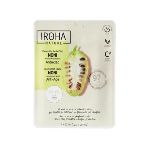 Mascarilla Facial Antiedad Tisú Iroha Nature