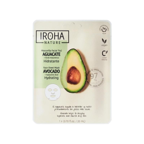 Mascarilla Facial Hidratante Tisú Iroha Nature