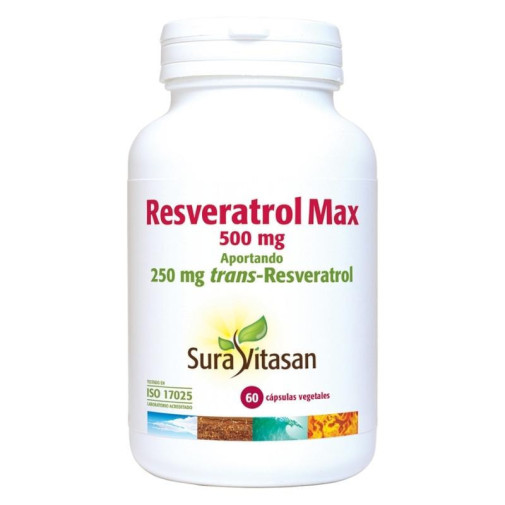 Resveratrol Max 60 Cápsulas Sura Vitasan