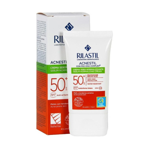 Crema Seborreguladora Y Fotoprotectora Facial 50+ 40 Ml Rilastil