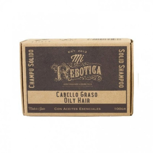 Champú Sólido Cabello Graso Extractos Naturales 100G Mi Rebotica