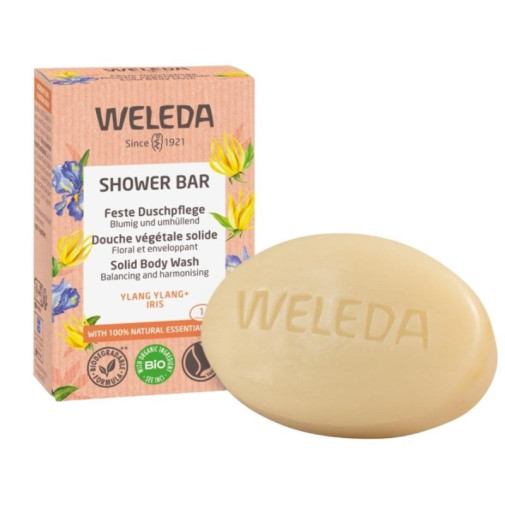 Jabón De Ducha Sólido Envolvente Floral 75 Gr Weleda