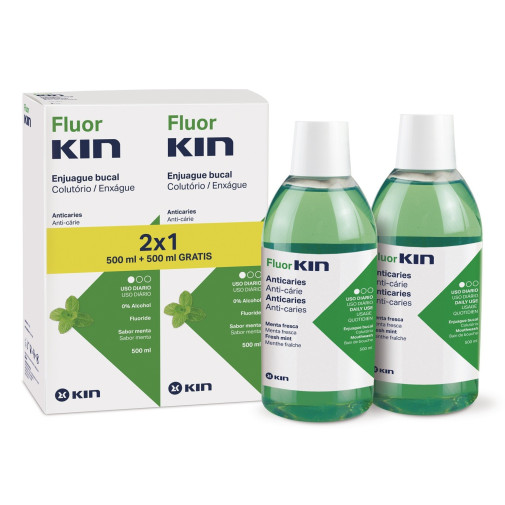 Fluor Kin Anticaries Duplo 2X500Ml