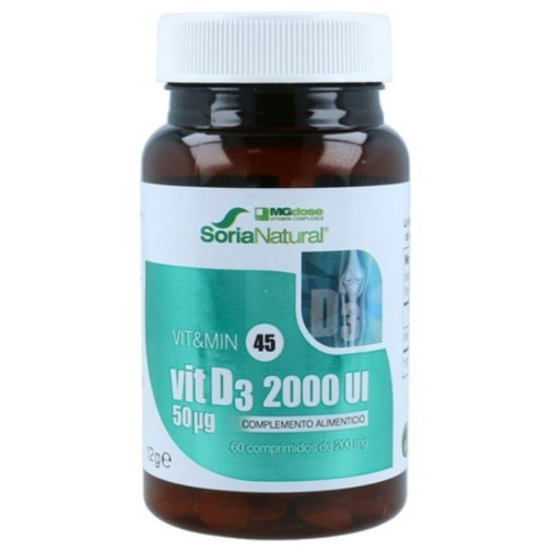 Vit D3 2000Ui 60 Comprimidos Soria Natural