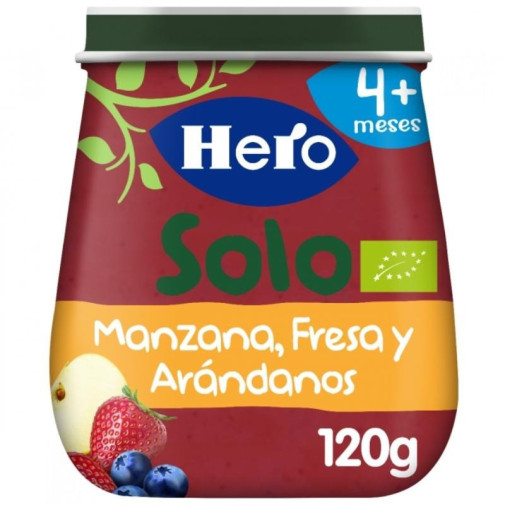 Potito Manzana, Fresa Y Arándanos 120Gr Hero