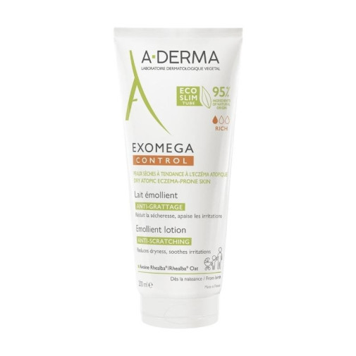 Leche Anti Irritación Cuerpo Y Rostro Exomega Control 200 Ml A Derma