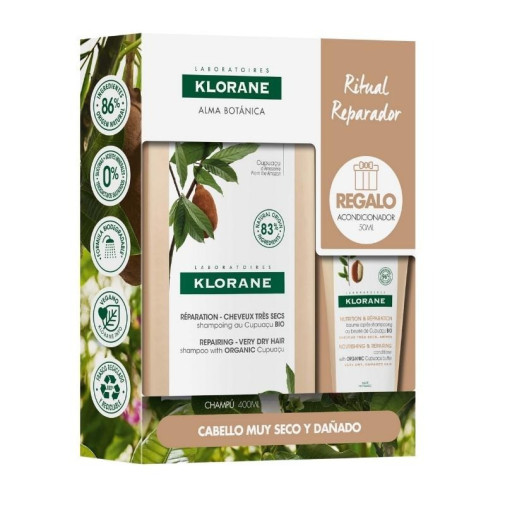 Kit Champú Al Cupuaçu Bio 400Ml + Bals Cupuaçu 50 Ml Klorane