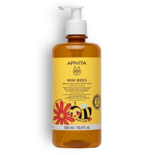 Apivita Gel Y Champu Suave Para Niños De Calendula Y Miel 500Ml