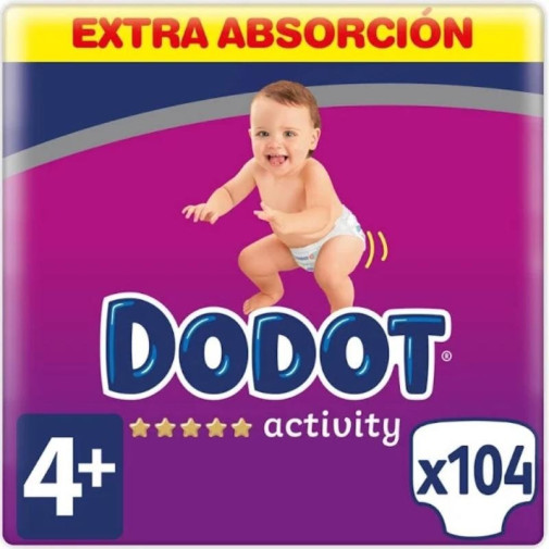 Dodot Activity Extra Absorción Talla 4+ (10 15Kg) 104 Unidades