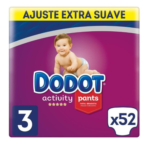 Dodot Activity Pants Pañales Talla 3 (6 11 Kg) 52 Unidades