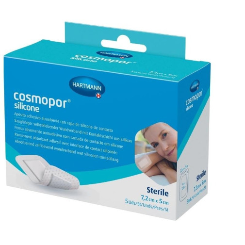 Apósitos Adhesivos 7,2X5Cm 5 Unidades Cosmopor Silicone