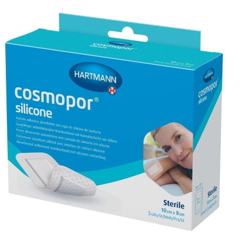 Apósitos Adhesivos 10X8 Cm 5 Unidades Cosmopor Silicone
