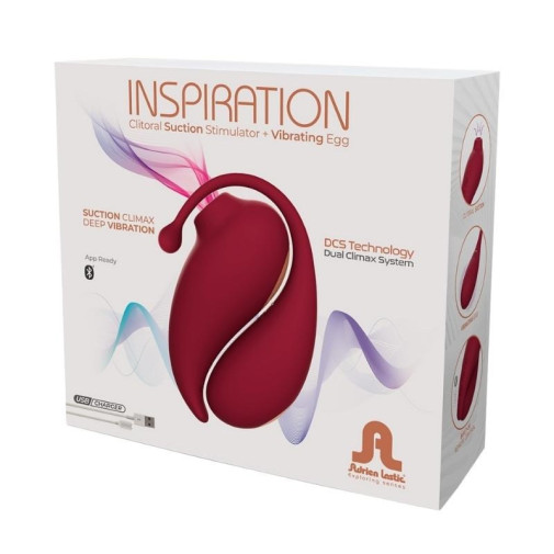Succionador De Clítoris Estimulante + Huevo Vibrador Inspiration