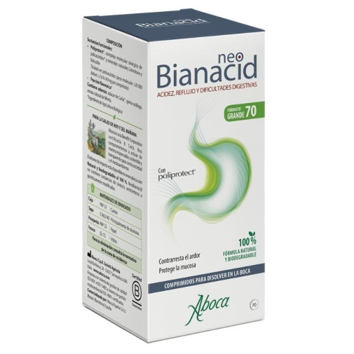 Aboc Neobianacid Acidez Y Reflujo 70 Comprimidos