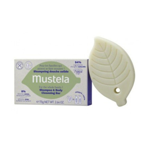 Champú Sólido Cabello & Cuerpo 75 Gr Mustela