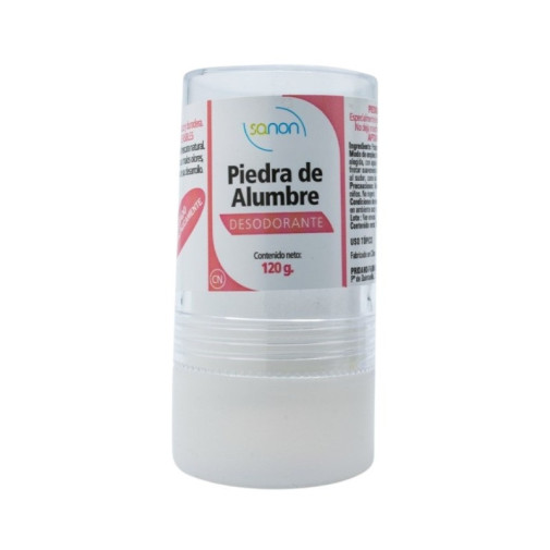 Desodorante Piedra De Alumbre 120 Gr Sanon