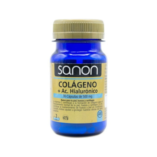 Colágeno + Ácido Hialurónico 30 Cápsulas 500 Mg Sanon