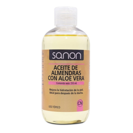 Aceite De Almendras Con Aloe Vera 250Ml Sanon