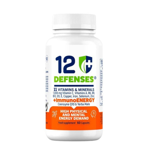 12 Defenses Immuno Energy 60Cas Supreme Nutrients