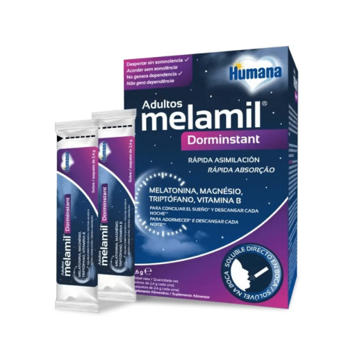 Melamil Adultos Dorminstant 24 Sobres Humana