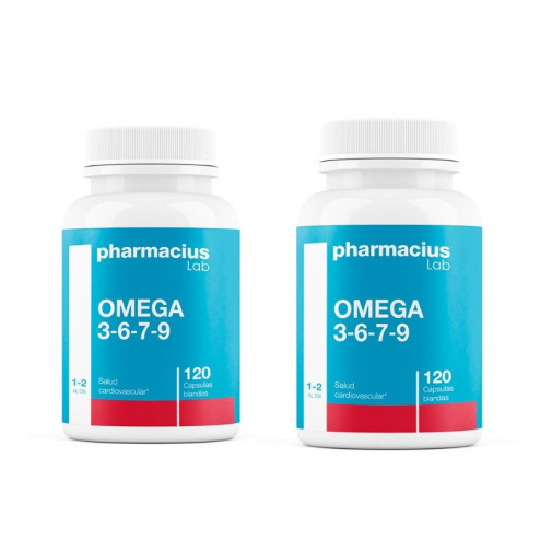 Omega 3 6 7 9 Duplo 2X120 Cápsulas Blandas Pharmacius Lab