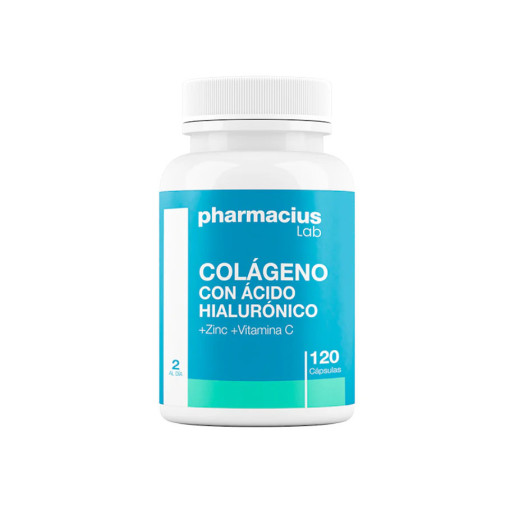 Colágeno Con Ácido Hialurónico 120 Cápsulas Pharmacius Lab