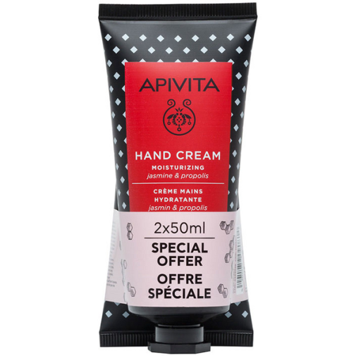 Apivita Crema De Manos Jazmin Y Propolis 2X50Ml