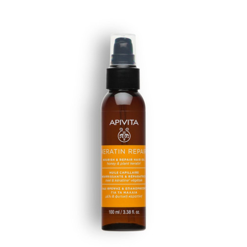 Apivita Keratin Aceite Capilar Nutritivo Y Reparador
