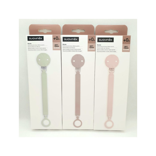 Broche De Pinza Silicona Suavinex Wonder Soft 1 Unidad