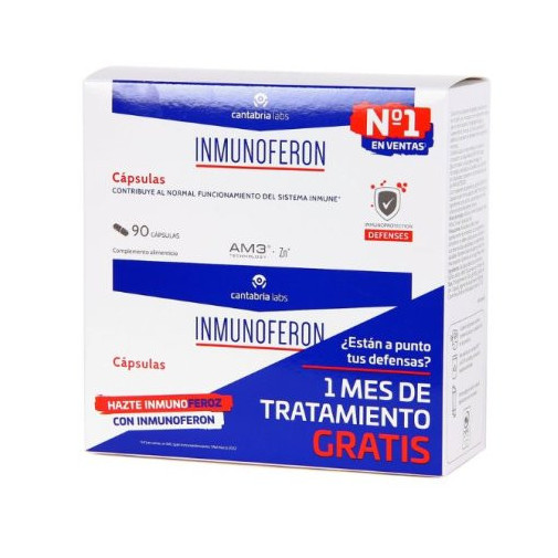 Inmunoferon Pack Duplo 90 Capsulas. 1 Mes Tratamiento Gratis