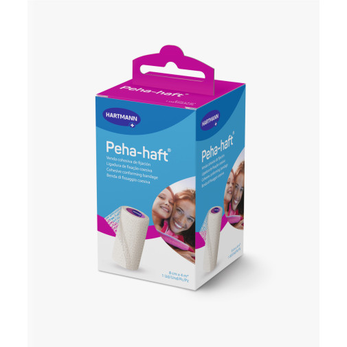Venda Elastica Cohesiva Peha Haft Easy White 1 Unidad 4 M X 8 Cm