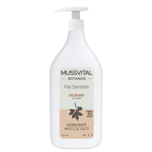 Mussvital Essentials Botanics Gel De Baño Piel Sensible 1 Envase 750 Ml