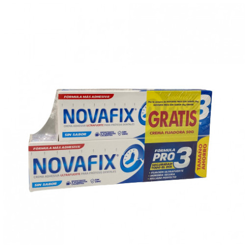 Novafix Formula Pro 3 1 Tubo Sin Sabor 70 G + 1 Tubo 50 G Pack Ahorro Urgo