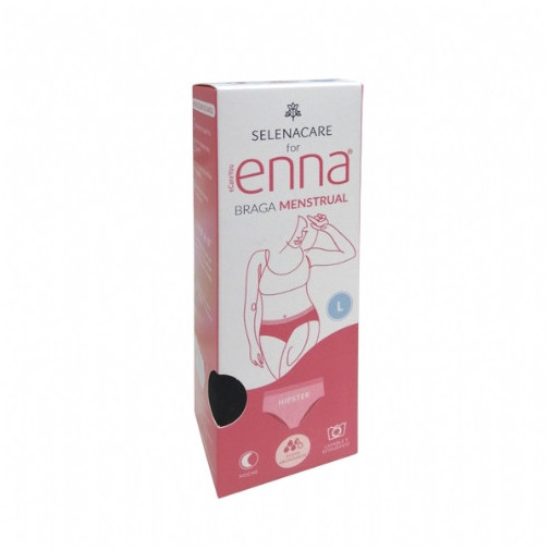 Braga Menstrual Enna Noche 1 Unidad Talla L Flujo Abundante Color Negro