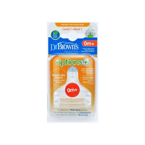 Dr Brown¦S Tetina Boca Ancha N1 0 Mes 2