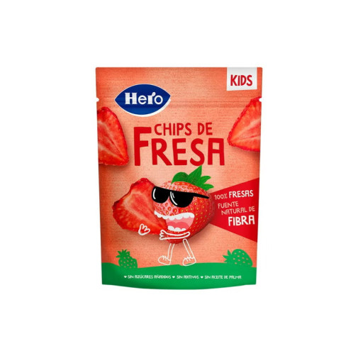 Hero Kids Chips De Fresa 1 Bolsa 12 G