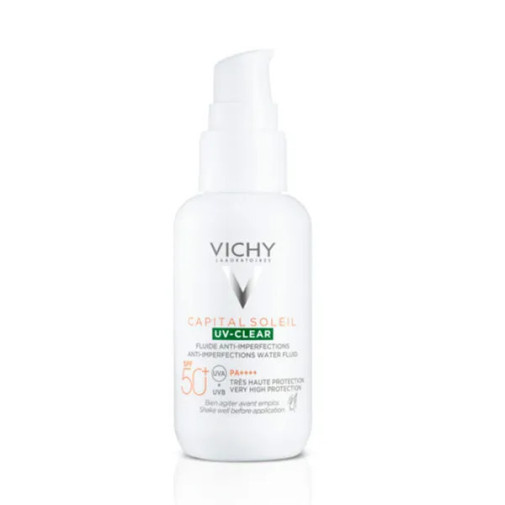 Vichy Capital Soleil Uv Clear Fluido Anti Imperfecciones Spf50 (40Ml)