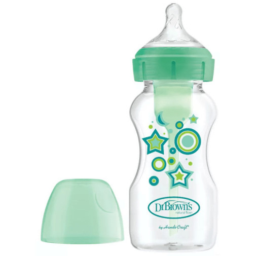 Dr Brown´S Biberon Optipns+ 270 Ml Verde Estrellas