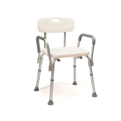 Prim Banqueta Baño Aluminio Con Brazos A197