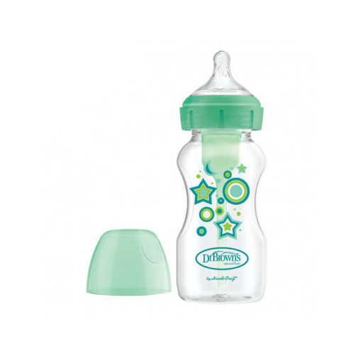 Biberon Anticolicos Tetina Silicona Boca Ancha Dr Brown´S Natural Flow Options+ 1 Unidad 330 Ml N2 C