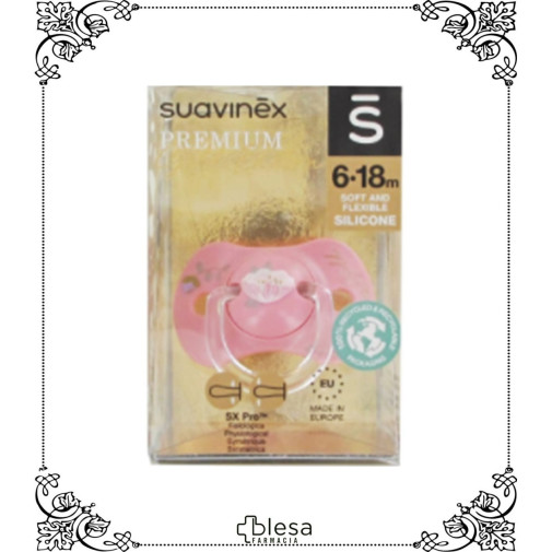Suavinex Chupete Gold 6 18 M Silicona 1 Ud