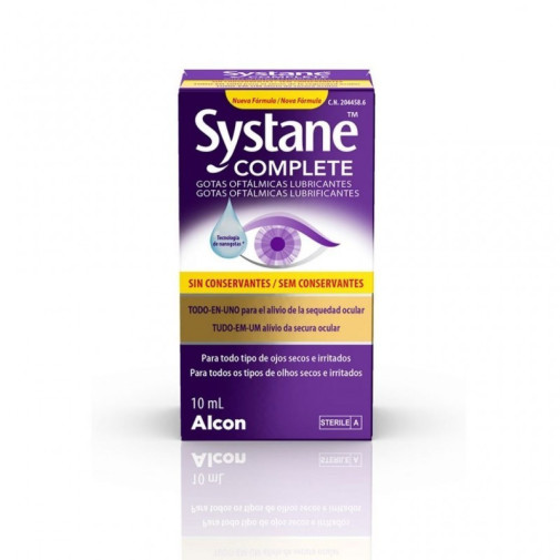 Systane Complete Gotas Oftalmicas Lubricantes Sin Conservantes 1 Frasco 10 Ml