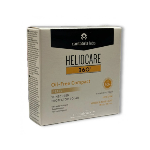 Heliocare 360º Spf 50+ Oil Free Compact Protector Solar 1 Envase 10 G Color Pearl
