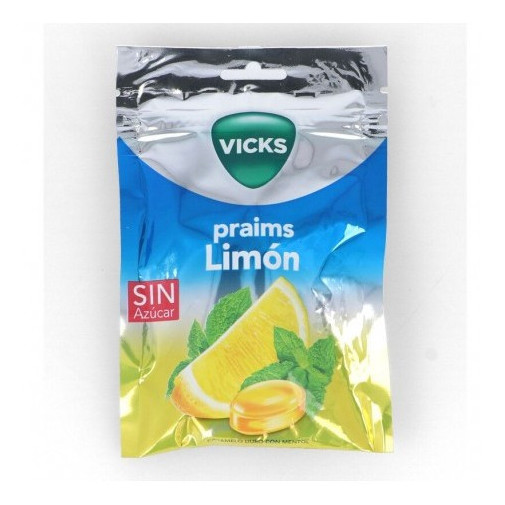Vicks Limon Caramelo Duro Con Mentol 1 Bolsa 72 G