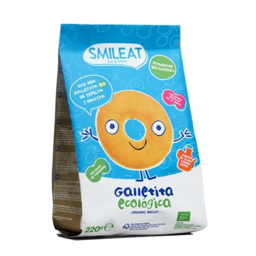 Smileat Galletita Espelta Y Fruta Eco 1 Bolsa 220 G
