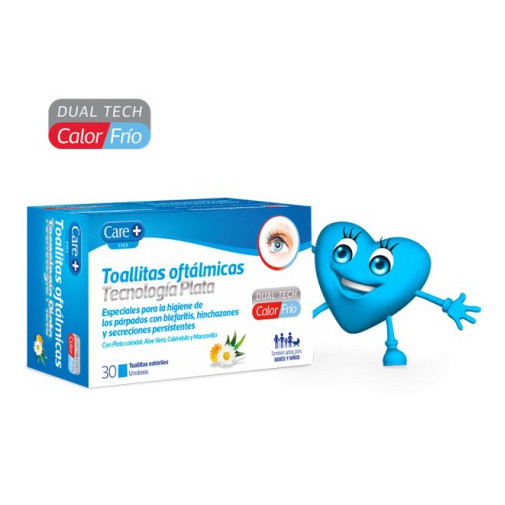 Care+ Toallitas Oftalmicas Tecnología Plata 30 Uds